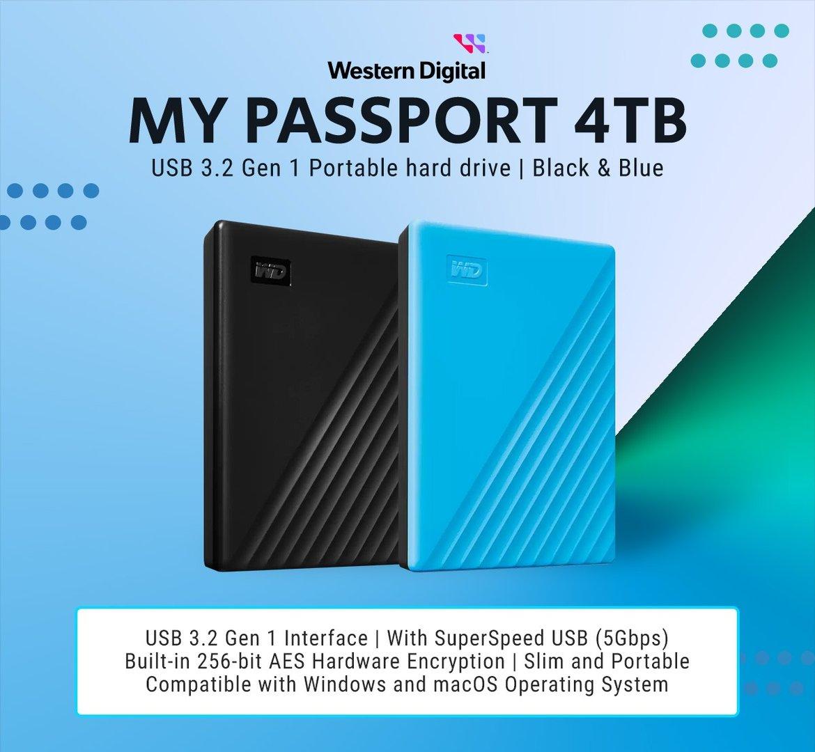 HDD EXTERNAL WD PASSPORT 4TB