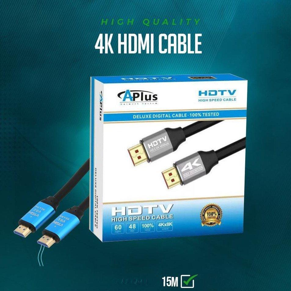 CABLE HDMI APLUS 4K 15M HQ